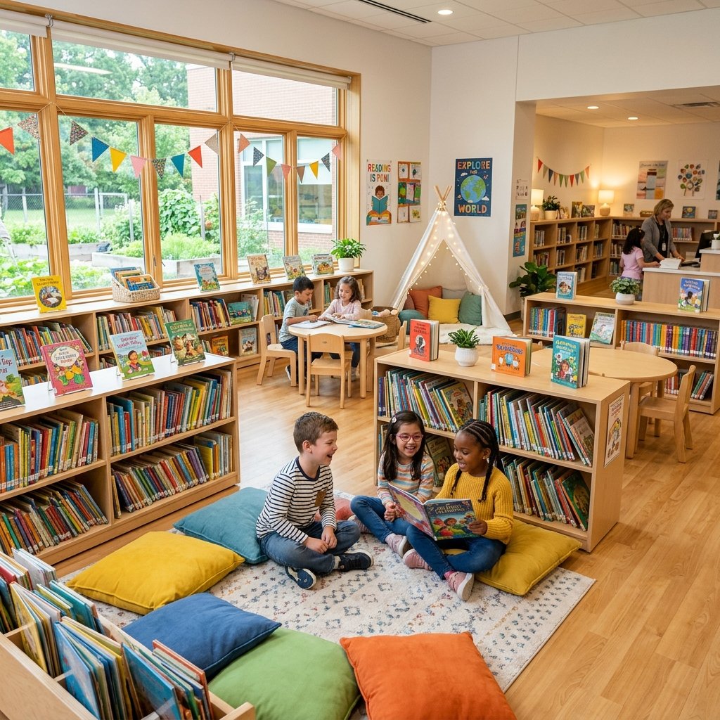 Biblioteca escolar infantil del Colegio Abraham Lincoln